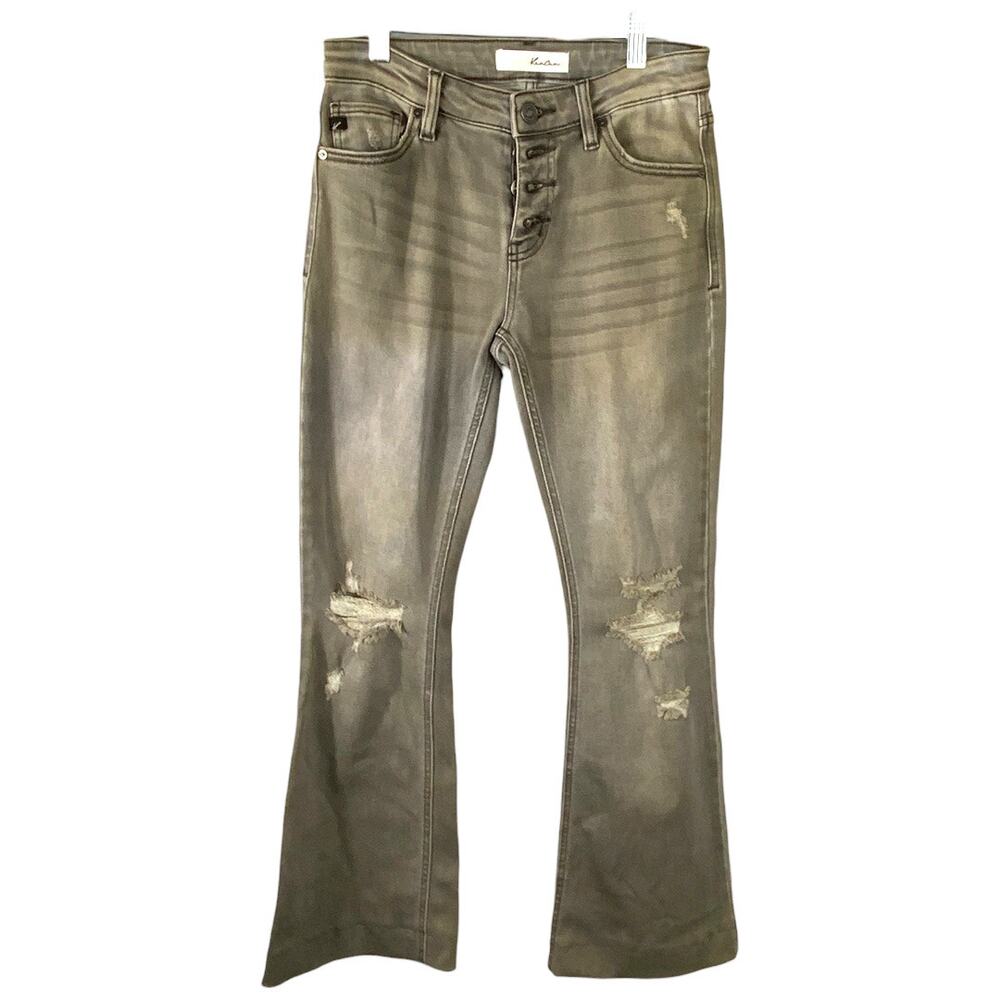 Distressed Light Black Kancan Jeans - Size 26